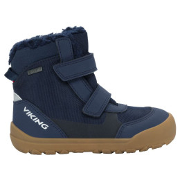 Stivali invernali per bambini Viking Outdoor Footwear Spruce Barefoot Warm GTX 2V Navy blu scuro Navy