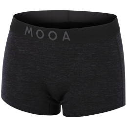 Boxer da donna MOOA MerinoSilk 160 nero black melange