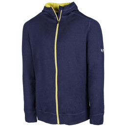 Felpa da uomo Zulu Merino Hoodie Full Zip blu Navy