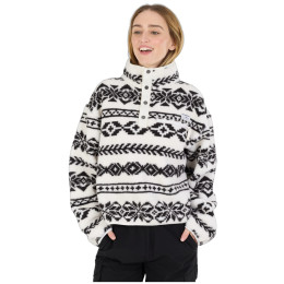 Felpa da donna Fundango Pacha Fleece Jacket bianco/nero inka