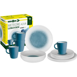 Set di stoviglie Brunner Lunch box Meteore bianco/blu