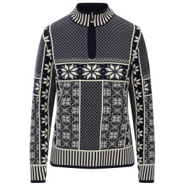 Maglione da donna Dale of Norway Vardåsen Fem Sweater blu scuro/bianco Marine Offwhite