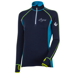 Felpa da donna Progress TS Tispa Zip 17NP blu scuro TmModrá/Turquoise