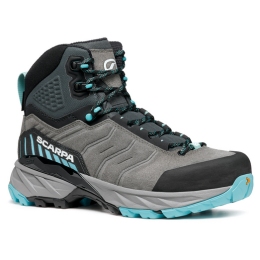 Scarpe da trekking da donna Scarpa Rush Trek GTX WMN grigio Midgray-Aqua