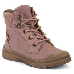 Stivali invernali per bambini Froddo Tylas Tex Laces Dark Pink rosa/porpora dark pink
