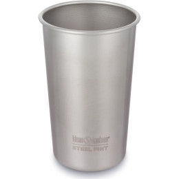 Bicchiere termico in acciaio inossidabile Klean Kanteen Steel Pint 473 ml argento Brushed Stainless