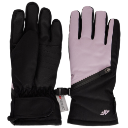 Guanti per bambini 4F Gloves Fnk U231 Light Violet nero/viola Light Violet