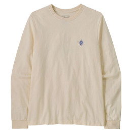 Maglietta da uomo Patagonia M's L/S MW Hut Tripper Skyline T-Shirt beige Undyed Natural