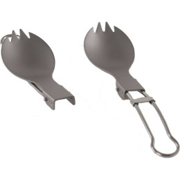 Cucchiaio pieghevole in titanio Rockland Airy Spork grigio