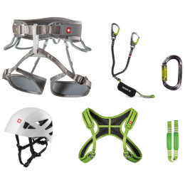 Set da ferrata Ocún Via Ferrata Twist + Chest Shard Set grigio GreySil/Gr