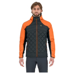 Giacca da uomo Karpos Lastei Active Pl.Jkt grigio/arancio WOODL.GRAY/VIBR.ORANGE