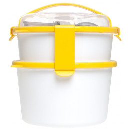 Contenitore per il pranzo Omada Sanaliving Box Set 1L+1,6L giallo lemon