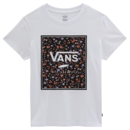 Maglietta da donna Vans Wm Boxed In Rose Crew bianco White
