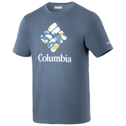 Maglietta da uomo Columbia M Rapid Ridge Graphic Tee blu Dark Mountain, CSC Camo Graphic