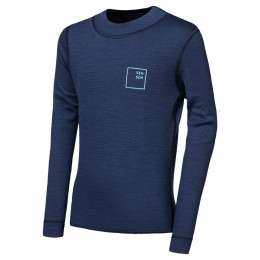 Maglietta sportiva per bambini Sensor Merino DF Logo Up Deep Blue blu scuro Deep Blue