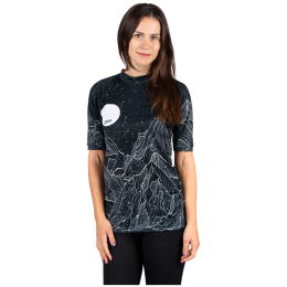 Maglietta sportiva da donna Drexiss All Diamond Beach Black Coolmax