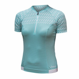 Maglia da ciclismo per donna Sensor Cyklo Tour azzurro Mint Wave