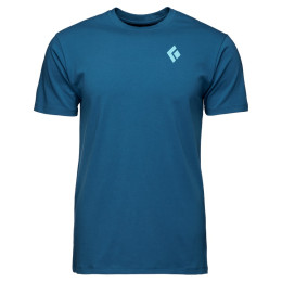 Maglietta da uomo Black Diamond M BD MOUNTAIN BADGE SS TEE blu Astral Blue