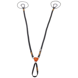 Cappio Camp X-Gyro Leash - 85/129 Cm nero/arancio