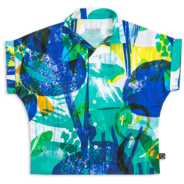 Camicie Wouki Hitode forest blue blu Forest blue