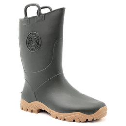 Stivali da pioggia per bambini Boatilus Ducky Y grigio kaki/beige