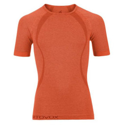 Maglietta funzionale da uomo Ortovox Merino Comp. Cool arancione CrazyOrange