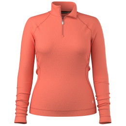 Maglietta sportiva da donna Smartwool W Classic Thermal Merino Base Layer 1/4 Zip corallo CORAL REEF