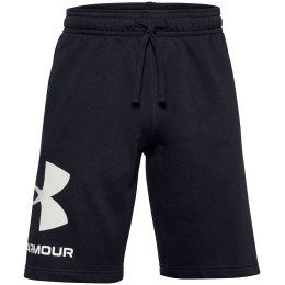 Pantaloncini da uomo Under Armour Rival FLC Big Logo Shorts nero Black / / Onyx White