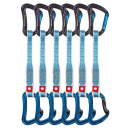 Set express Ocún Raven Qd Zoom 20 Cm 6-Pack blu Blue