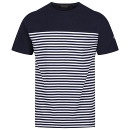 Maglietta da uomo Regatta Shorebay Tee blu scuro Navy/WhitStr