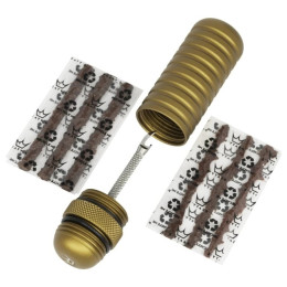 Kit di riparazione Peaty´s Holeshot Tubeless Puncture Plugger giallo Bourbon