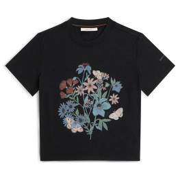 Maglietta da donna Icebreaker Merino 150 Tech Lite SS Crop Tee NZ Flora