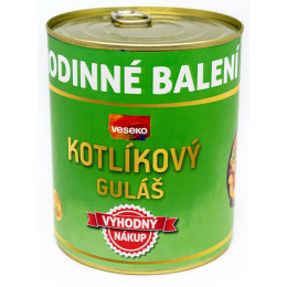 Pasto pronto VESEKO Kotlíkový guláš 800g verde