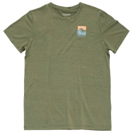 Maglietta da uomo Devold Classic "Summit" Tee Man verde LICHEN
