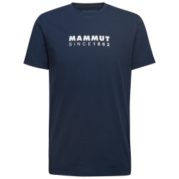 Maglietta da uomo Mammut Core T-Shirt Men Logo blu scuro marine