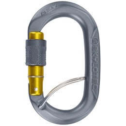 Moschettone Skylotec Ovx SGL (screw gate with spring bar) grigio/giallo Anthracite/Mustard