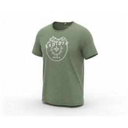 Maglietta da uomo Devold Active Explore Tee Man verde Forest