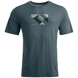 Maglietta da uomo Ortovox 140 Cool Landscape T-shirt grigio Dark Arctic Grey