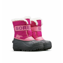 Stivali invernali per bambini Sorel Childrens Snow Commander™ Boot rosa/nero Tropic Pink, Deep Blush