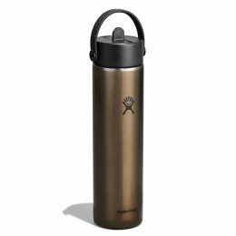 Thermos Hydro Flask 24 Oz Lightweight Wide Flex Straw Cap marrone OBSIDIAN