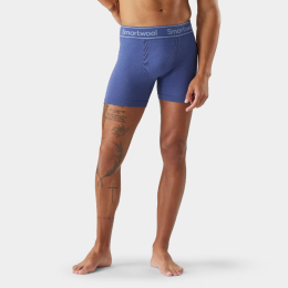 Boxer sportivi da uomo Smartwool Men's Intraknit Boxer Brief Boxed blu NIGHTFALL BLUE