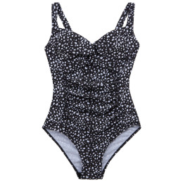 Costume da bagno da donna Regatta Sakari Costume nero/bianco Black/White Polka Print