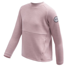 Felpa sportiva per bambini Sensor Merino Upper Traveller Pink rosa chiaro Pink