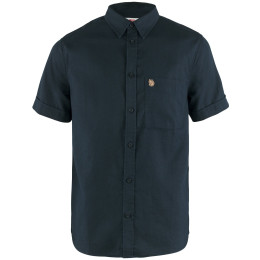 Camicia da uomo Fjällräven Övik Travel Shirt SS M blu scuro Dark Navy