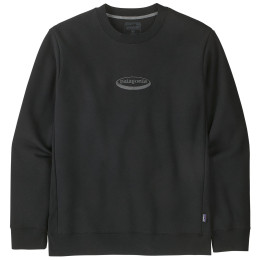 Felpa da uomo Patagonia Men's '95 Oval Logo Uprisal Crew Sweatshirt nero Black