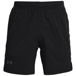 Pantaloncini da uomo Under Armour Launch 7" Shorts nero Black / Black / Reflective