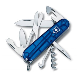 Coltello da tasca Victorinox Climber blu trasparente TransBlue