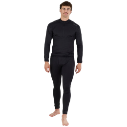 Maglietta funzionale da uomo Fundango Novak Midlayer nero black
