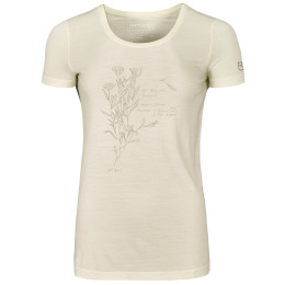 Maglietta sportiva da donna Ortovox W's 120 Cool Tec Sweet Alison T-Shirt bianco Non Dyed