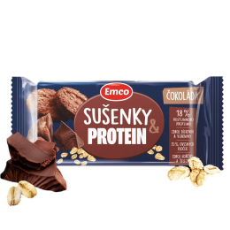 Cibo da viaggio Emco Ovesné sušenky s čokoládou a proteinem 60g